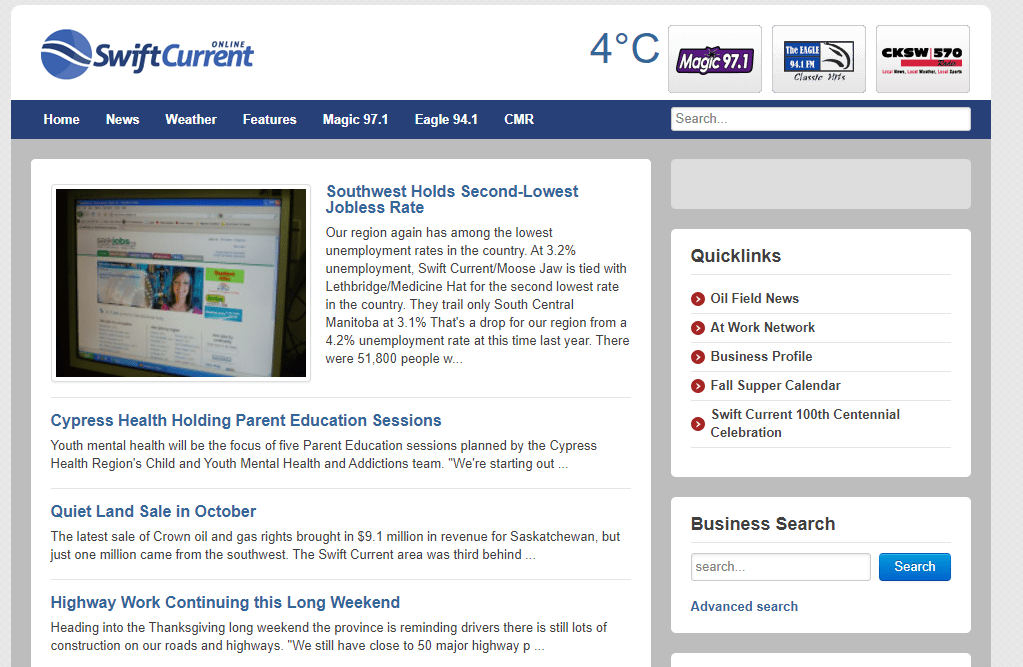 to the newlook Swift Current Online
